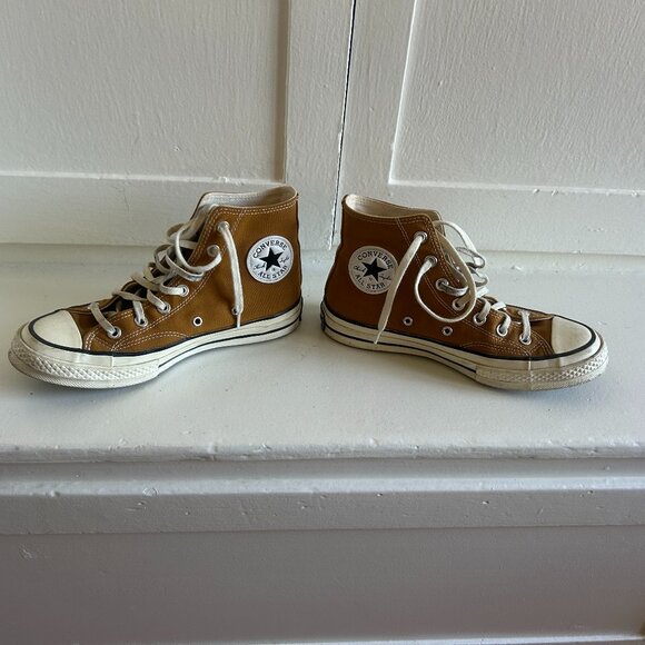 Used Converse Chuck 70 Hightop Sneaker in Wheat (Mens 5.5) - Picture 1 of 5